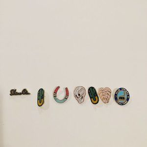 Assortment of enamel pins